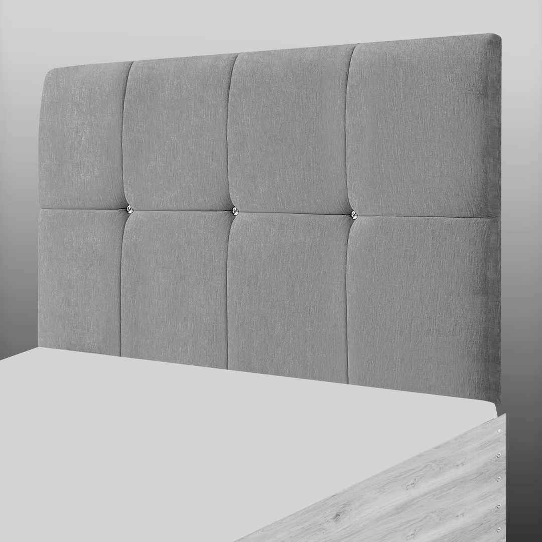 CUBE HEADBOARD IN SILVER