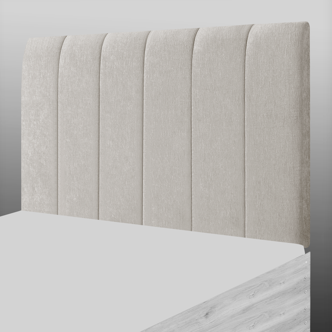 6 PANEL HEADBOARD IN CREAM