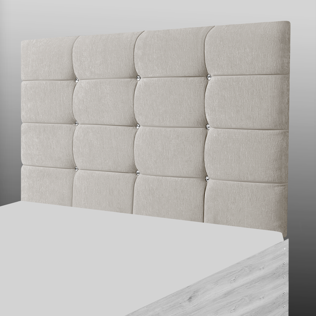 NEW CUBE HEADBOARD IN CREAM