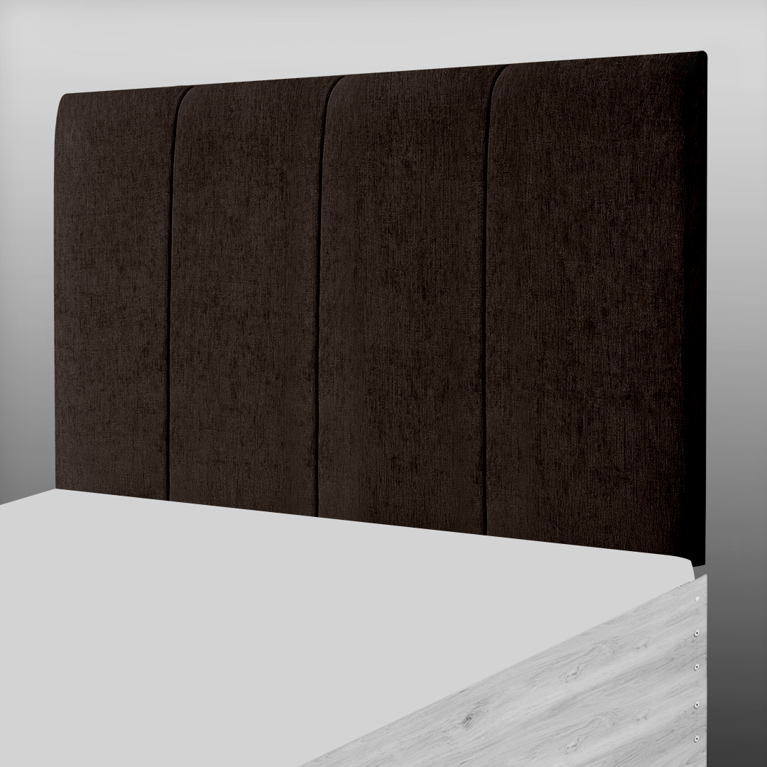 4 PANEL HEADBOARD IN BROWN