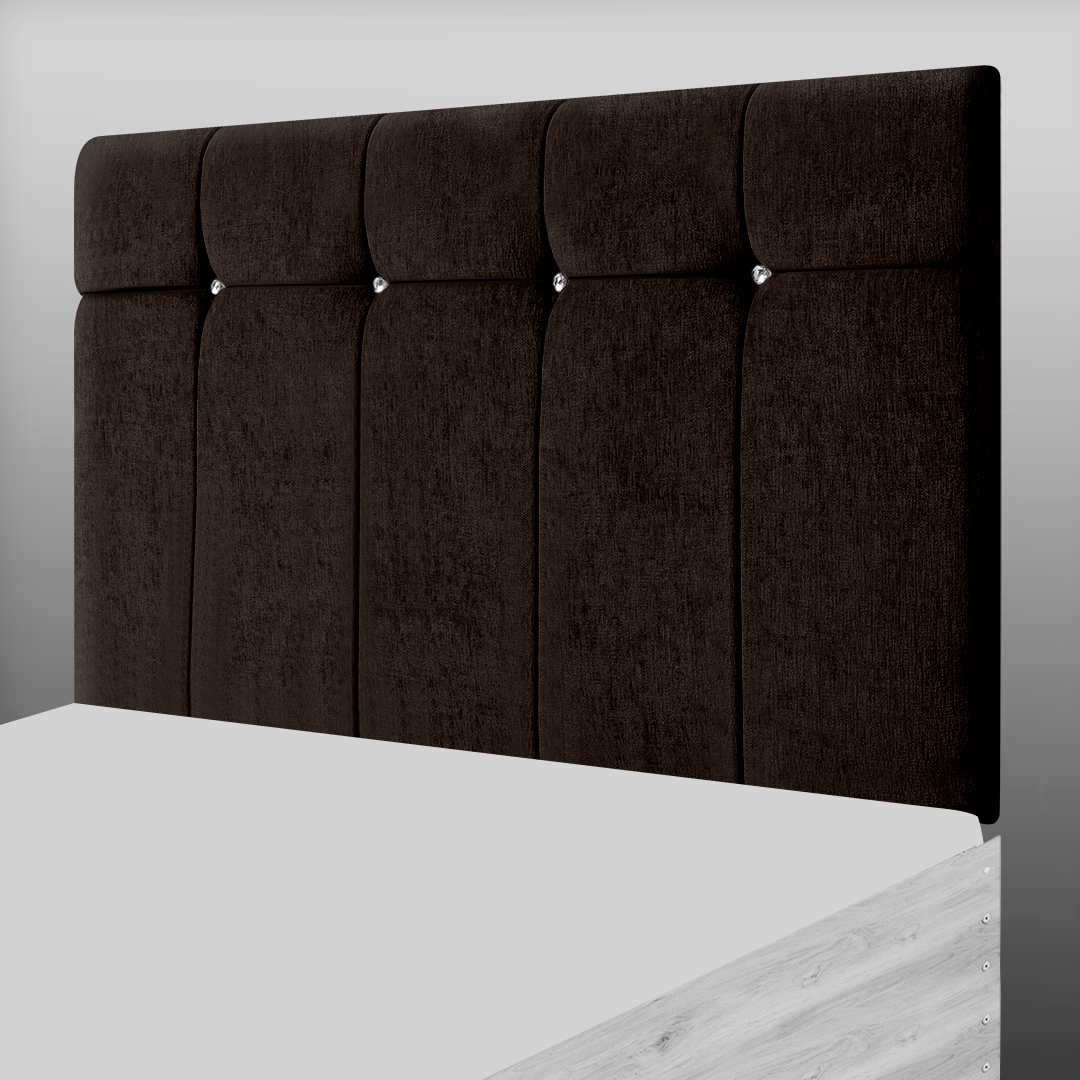 BORWICK HEADBOARD IN BROWN CHENILLE