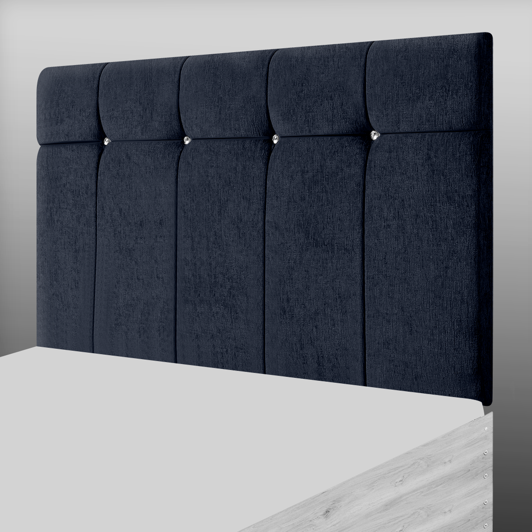 BORWICK HEADBOARD IN CHARCOAL CHENILLE