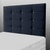 NEW CUBE HEADBOARD IN CHARCOAL CHENILLE