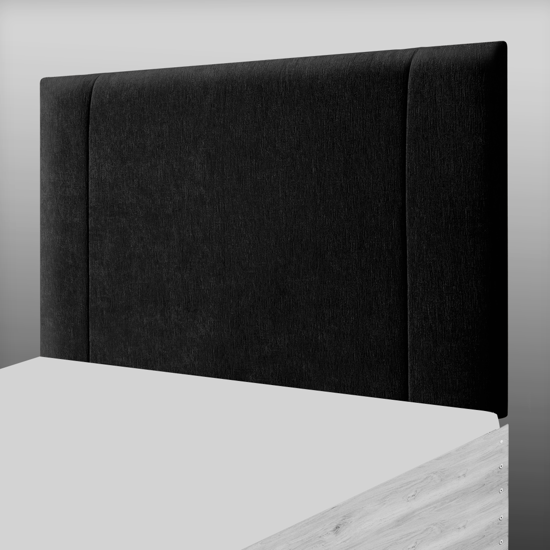 LINCOLN HEADBOARD IN BLACK CHENILLE