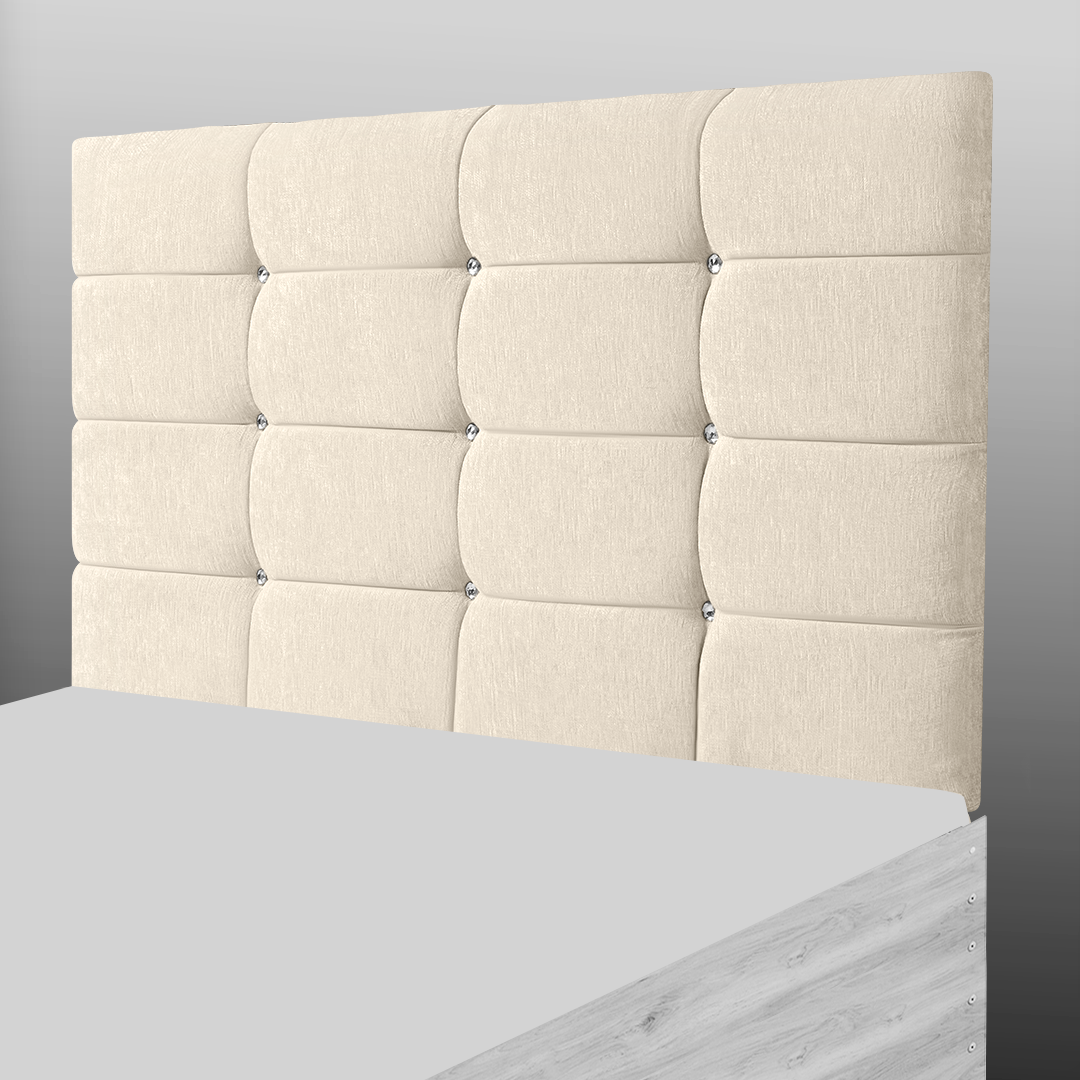NEW CUBE HEADBOARD IN BEIGE