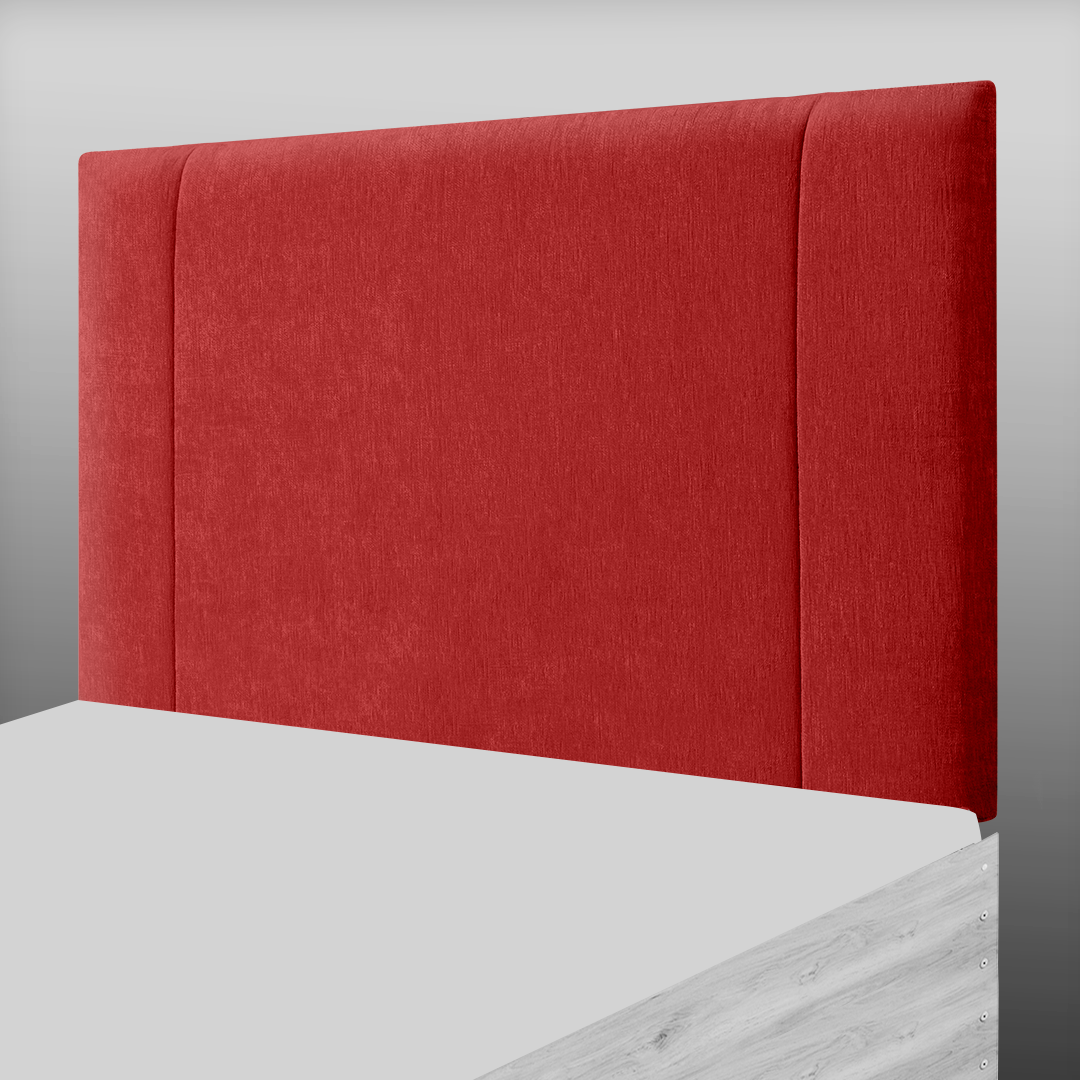 LINCOLN HEADBOARD IN RED CHENILLE