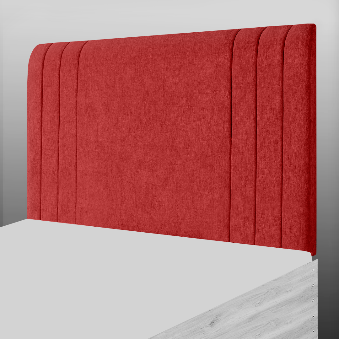 PANAMA HEADBOARD IN RED CHENILLE