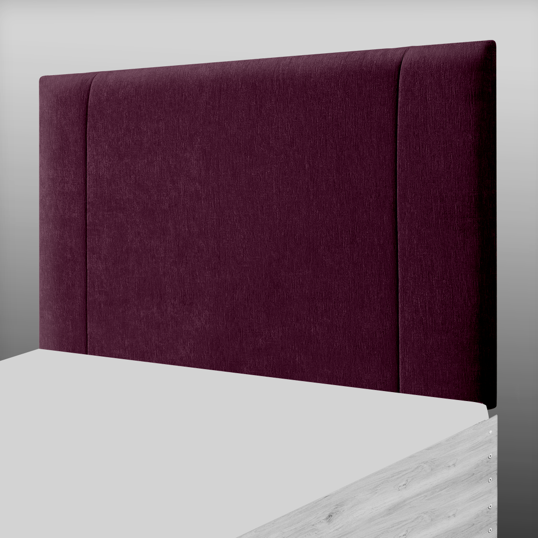 LINCOLN HEADBOARD IN AUBERGINE