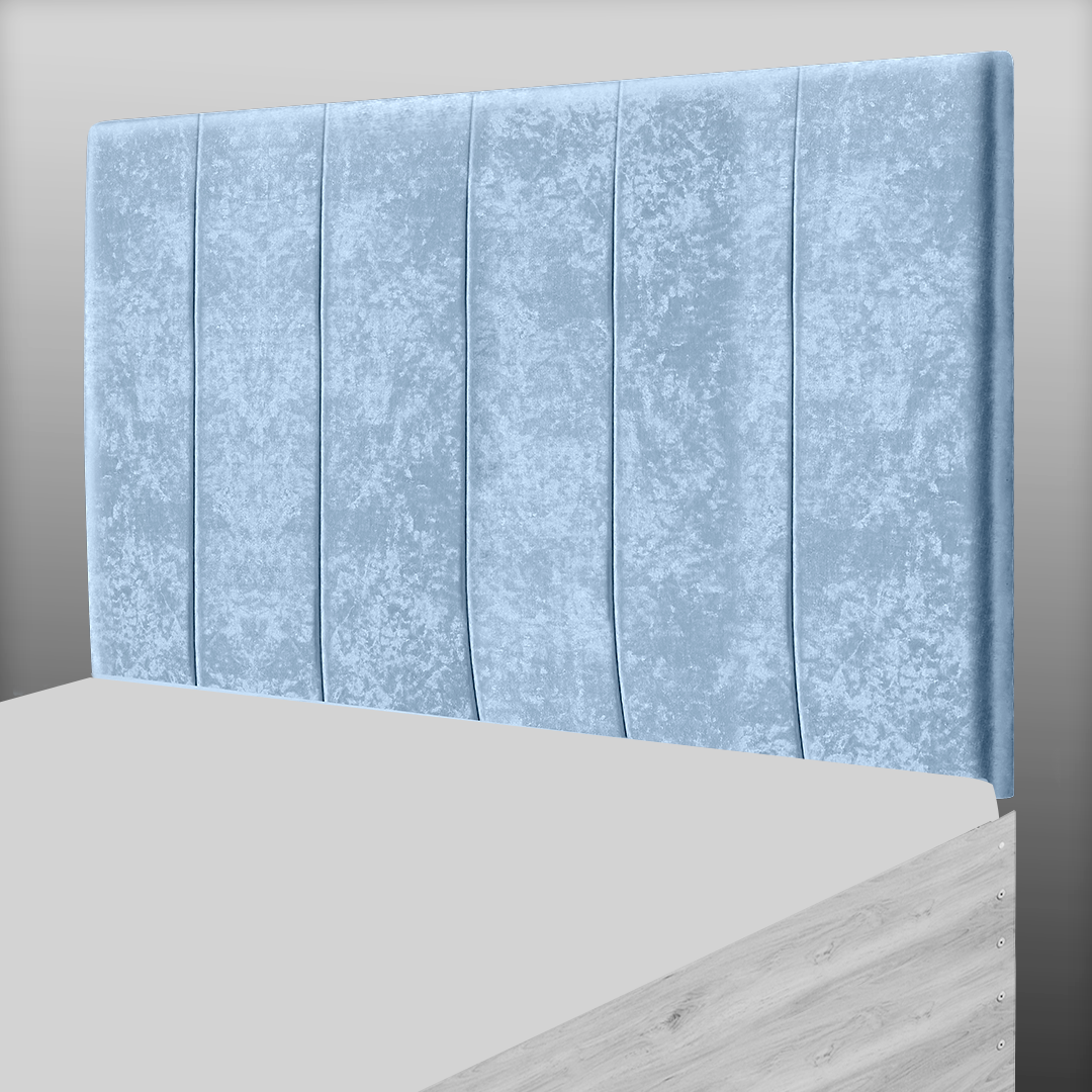 6 PANEL HEADBOARD IN CRUSH VELVET