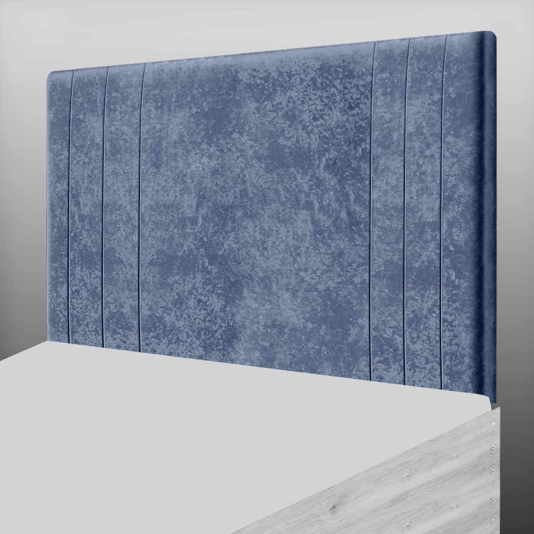 PANAMA HEADBOARD IN GREYSTONE CRUSH VELVET