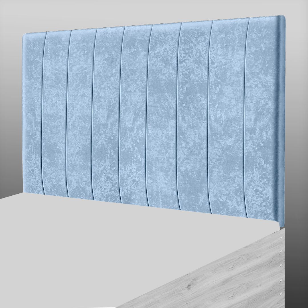 9 PANEL HEADBOARD IN TEAL CRUSH VELVET