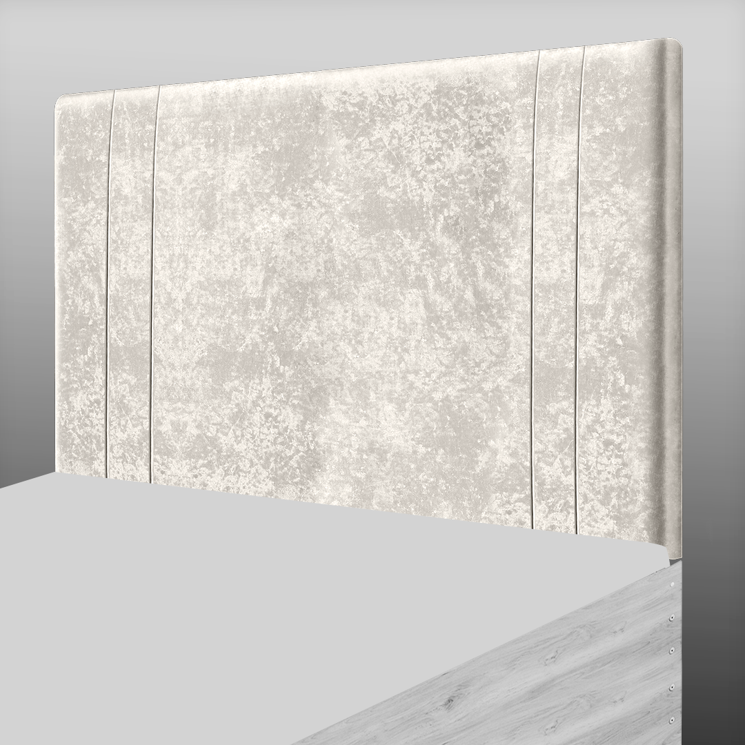 GENEVA HEADBOARD IN CREAM CRUSH VELVET
