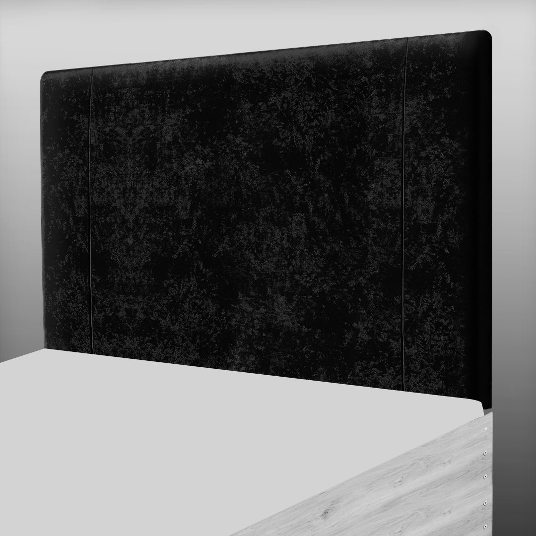 LINCOLN HEADBOARD IN BLACK CRUSH VELVET