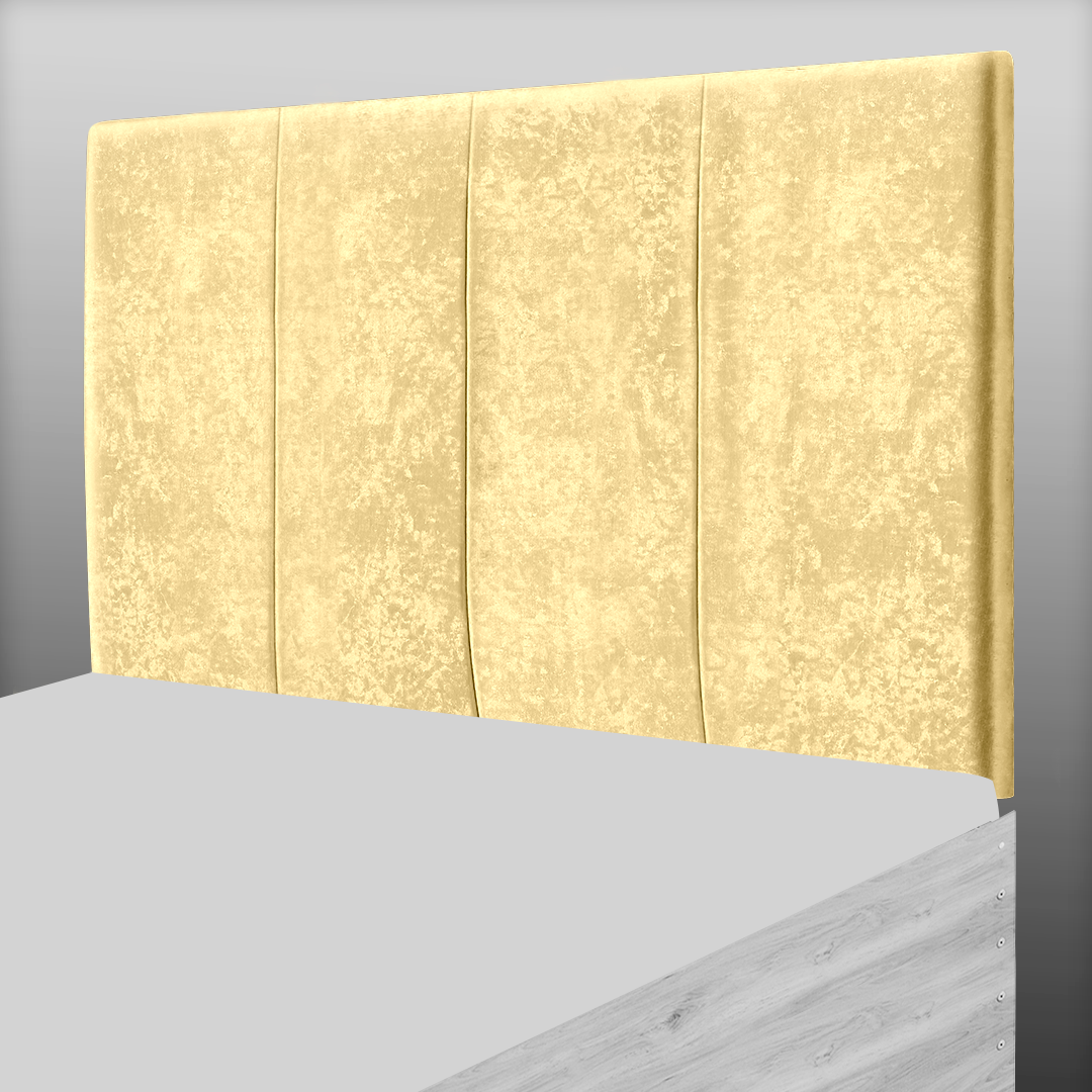4 PANEL HEADBOARD IN GOLD