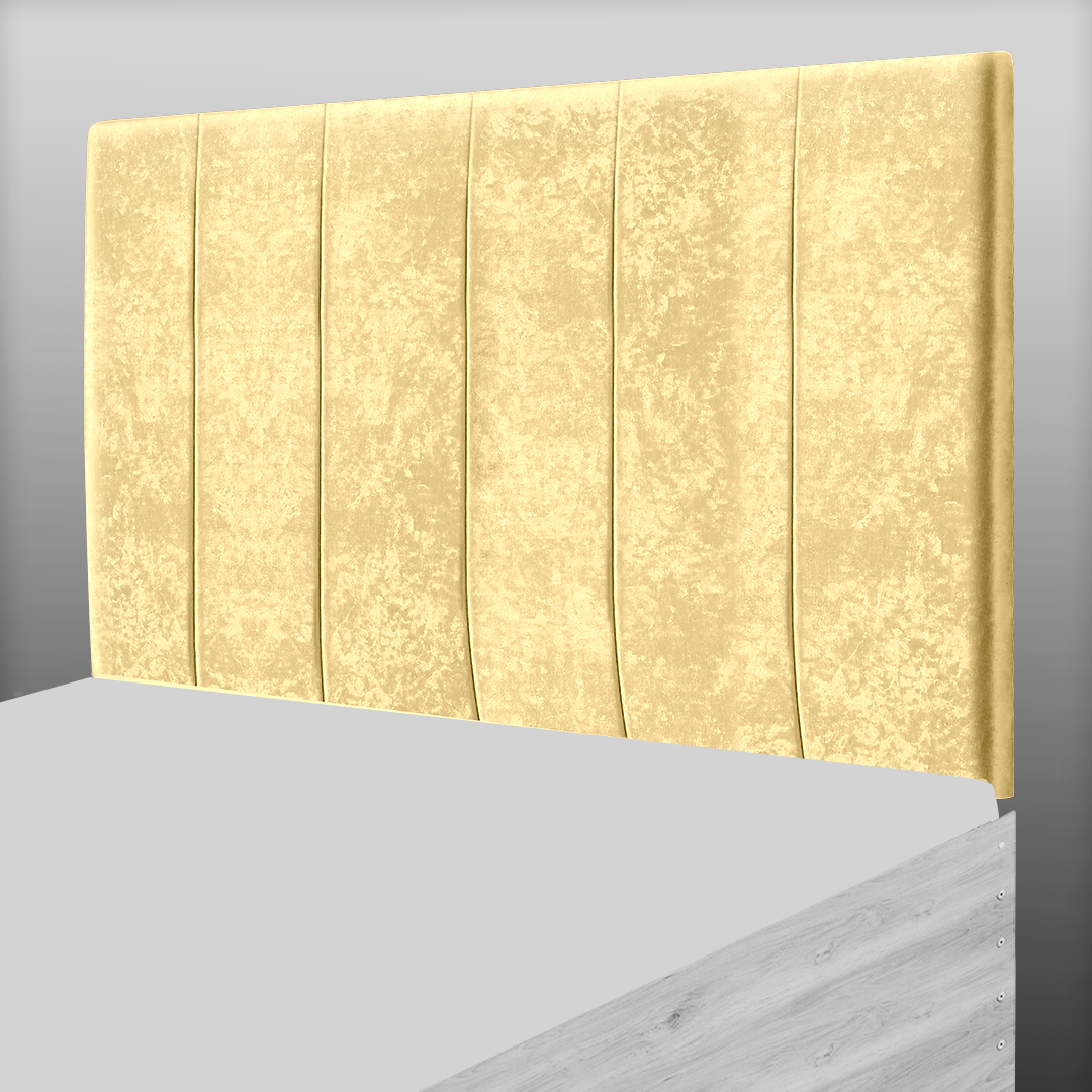 6 PANEL HEADBOARD IN GOLD