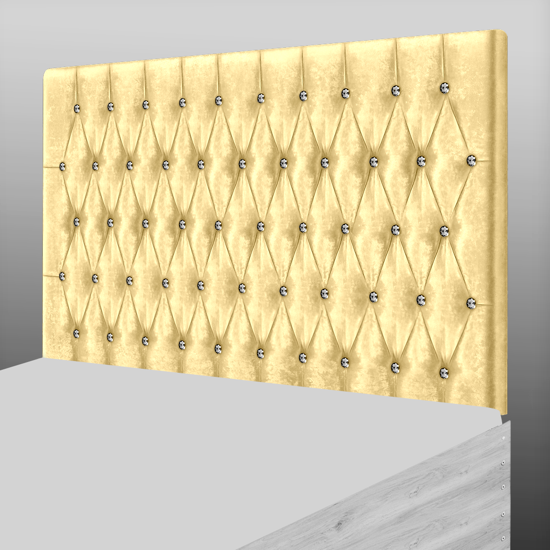 CHESTERFIELD HEADBOARD IN GOLD