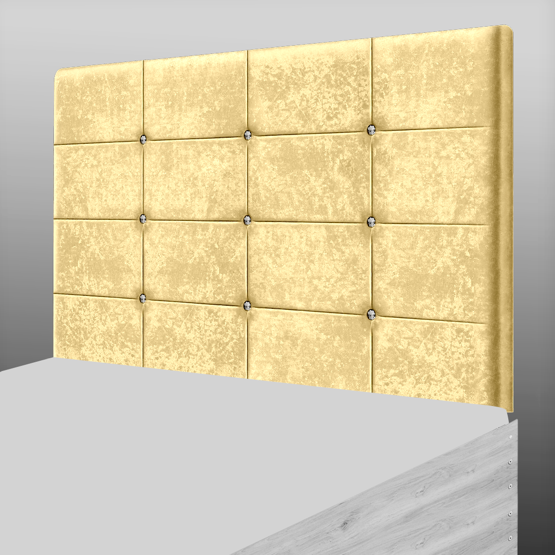 NEW CUBE HEADBOARD IN GOLD