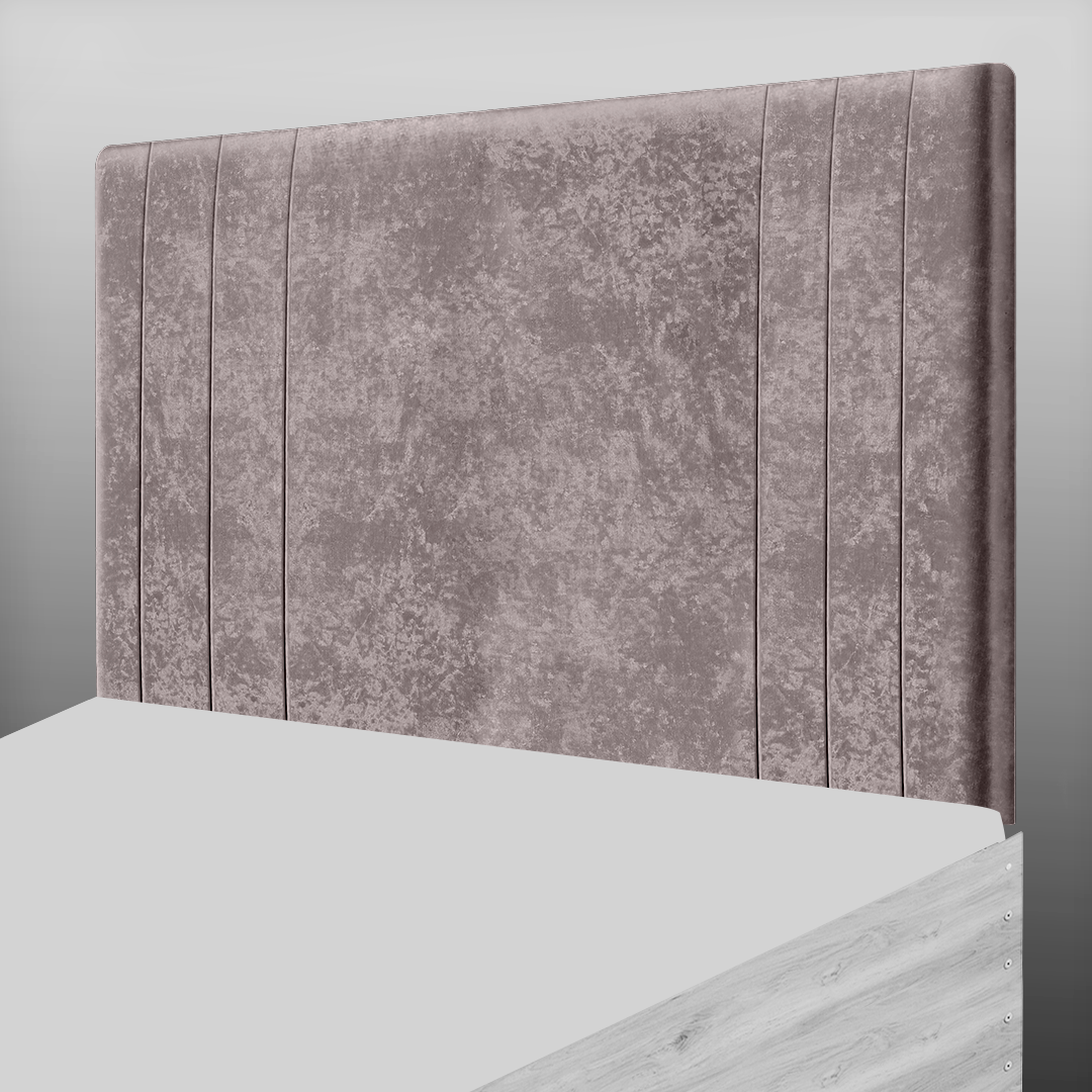 PANAMA HEADBOARD IN CHAMPAGNE CRUSH VELVET