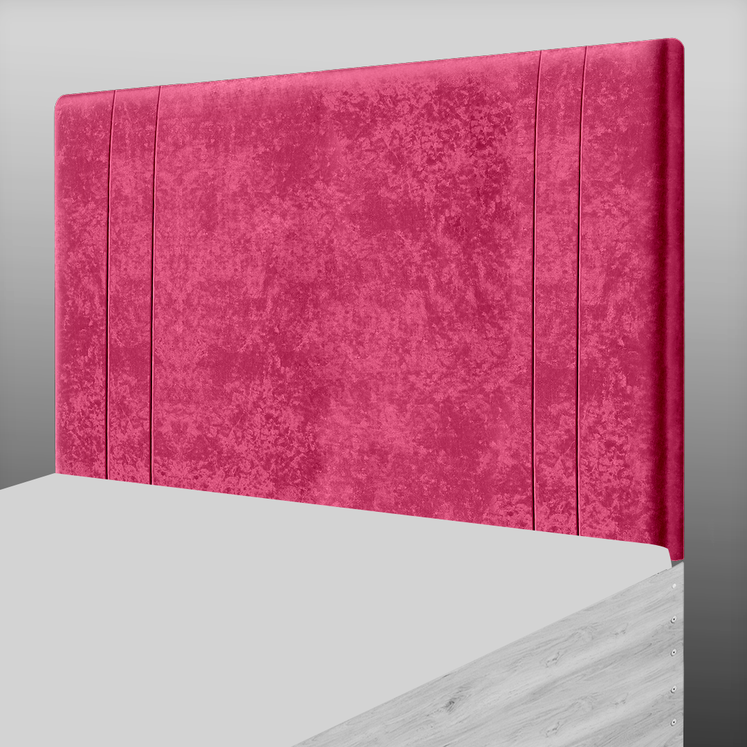 GENEVA HEADBOARD IN RED CRUSH VELVET