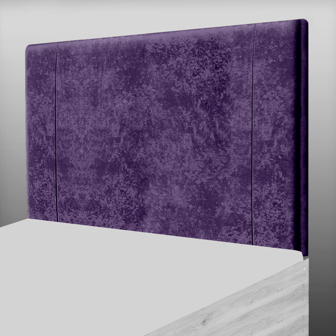 LINCOLN HEADBOARD IN PURPLE CRUSH VELVET