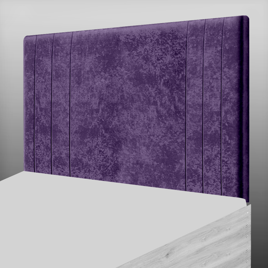 PANAMA HEADBOARD IN PURPLE CRUSH VELVET