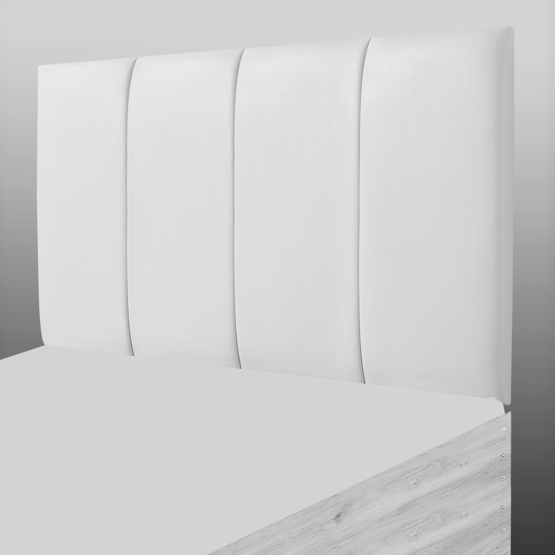 4 PANEL HEADBOARD IN WHITE