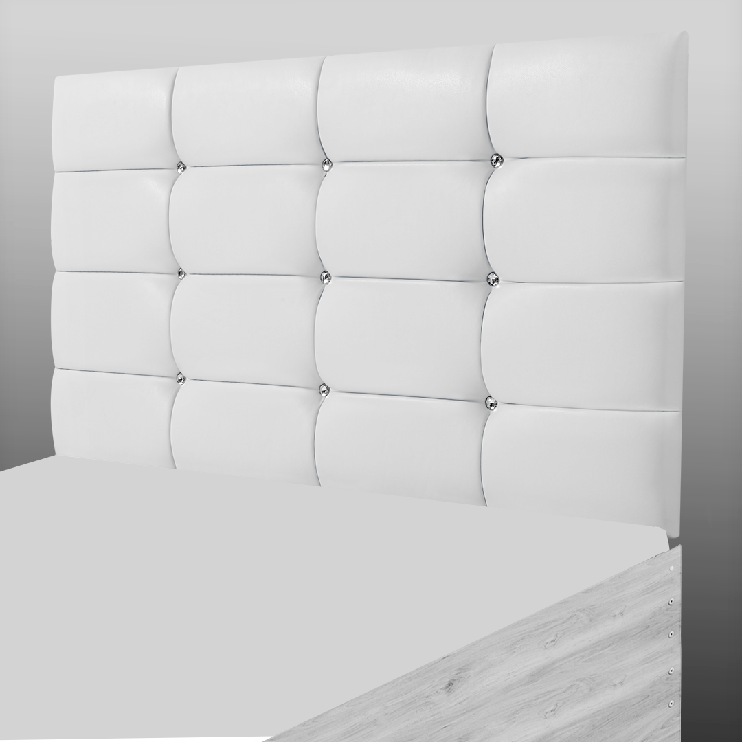 NEW CUBE HEADBOARD IN WHITE