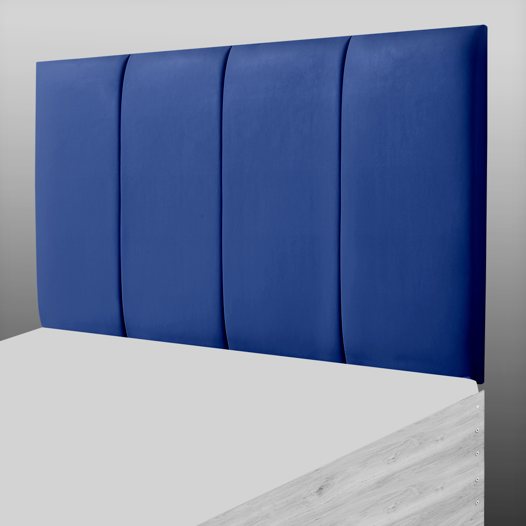 4 PANEL HEADBOARD IN BLUE