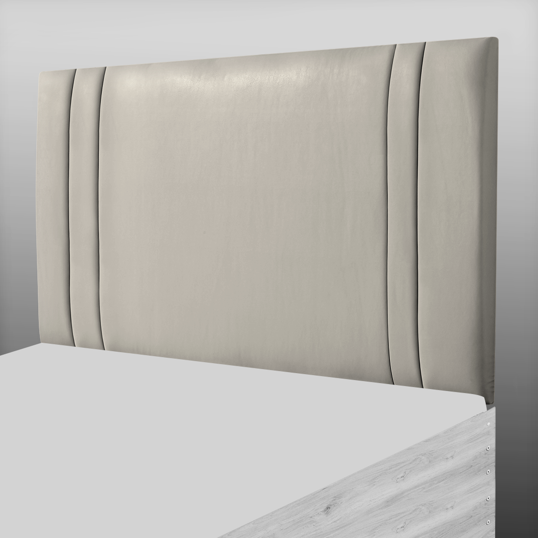 GENEVA HEADBOARD IN CREAM LEATHER