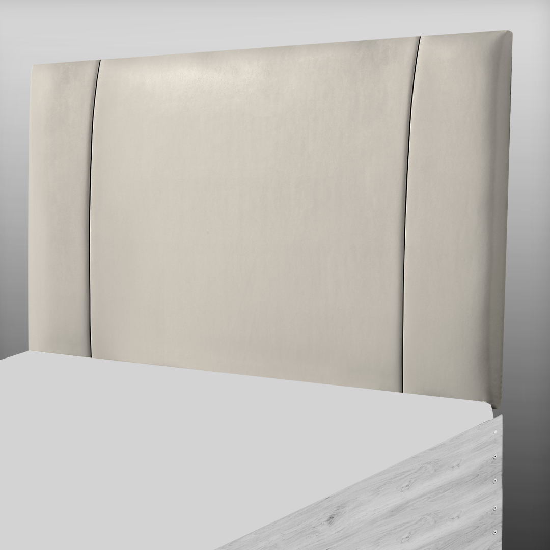 LINCOLN HEADBOARD IN CREAM LEATHER