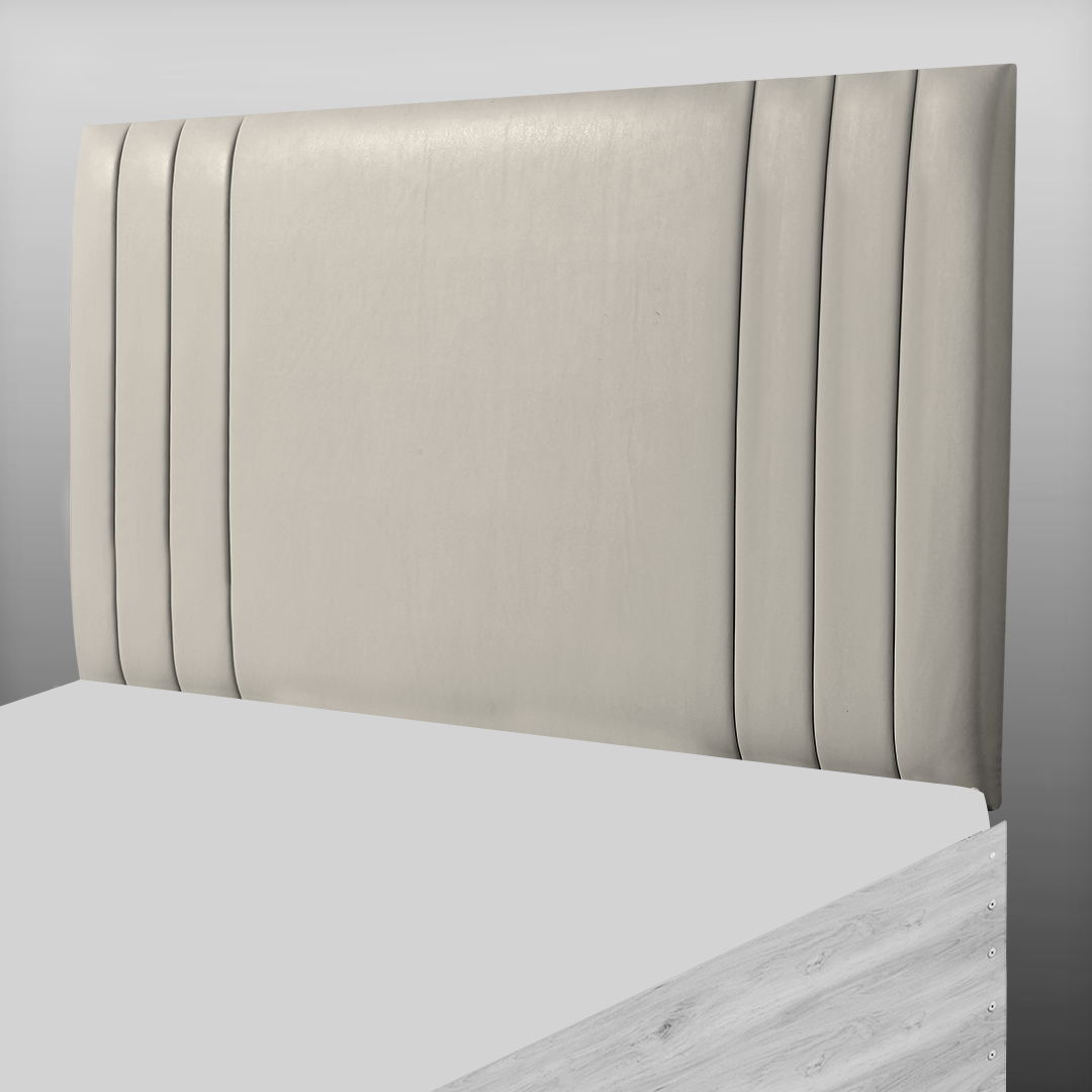 PANAMA HEADBOARD IN CREAM LEATHER