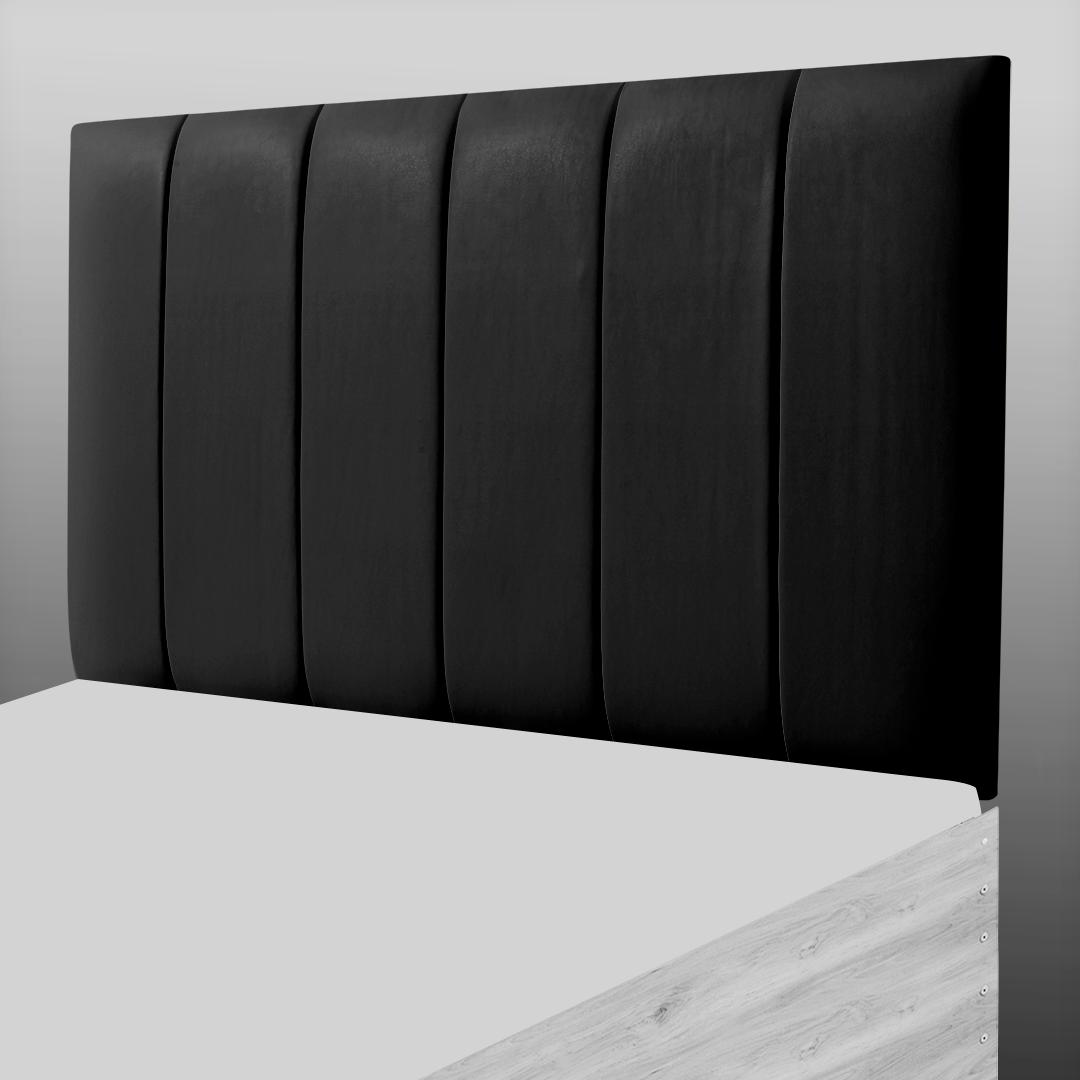 6 PANEL HEADBOARD IN BLACK