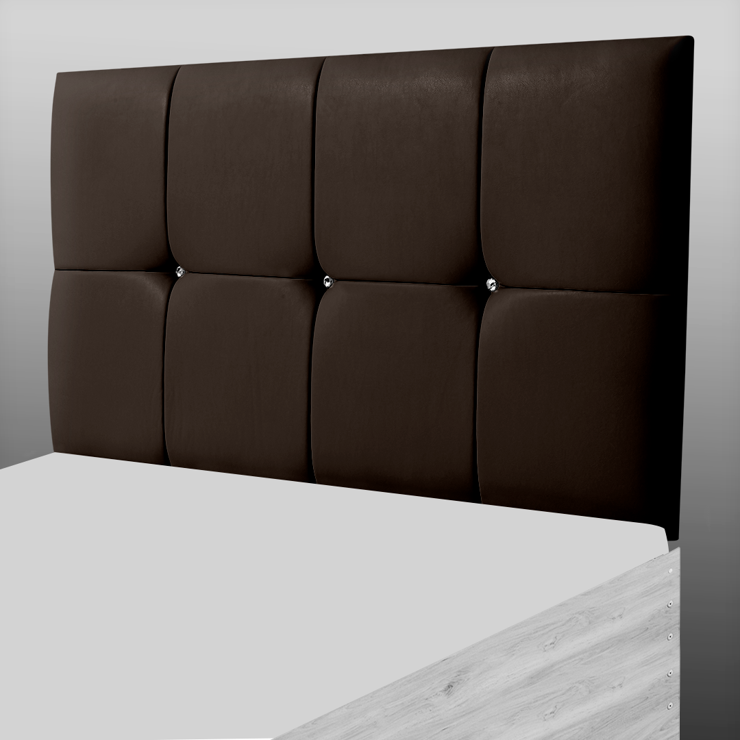 CUBE HEADBOARD IN BROWN