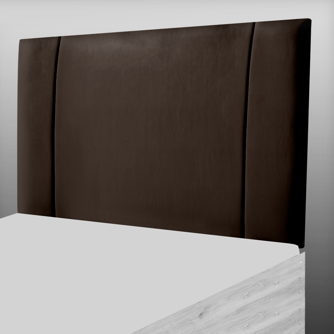 LINCOLN HEADBOARD IN BROWN LEATHER