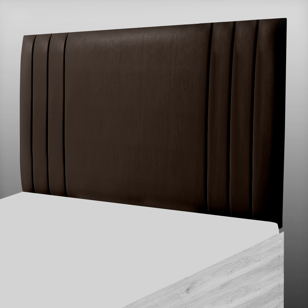 PANAMA HEADBOARD IN BROWN LEATHER