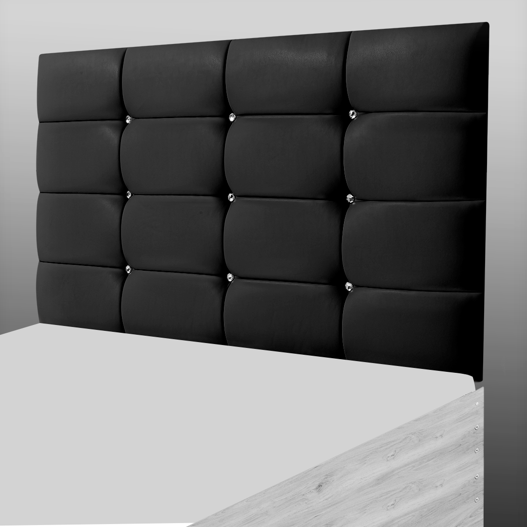 NEW CUBE HEADBOARD IN BLACK