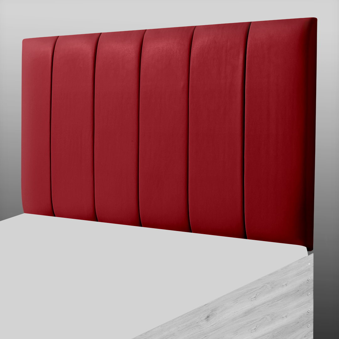 6 PANEL HEADBOARD IN RED