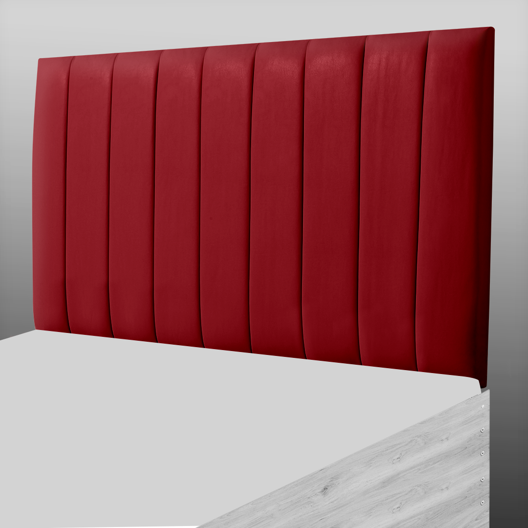 9 PANEL HEADBOARD IN RED