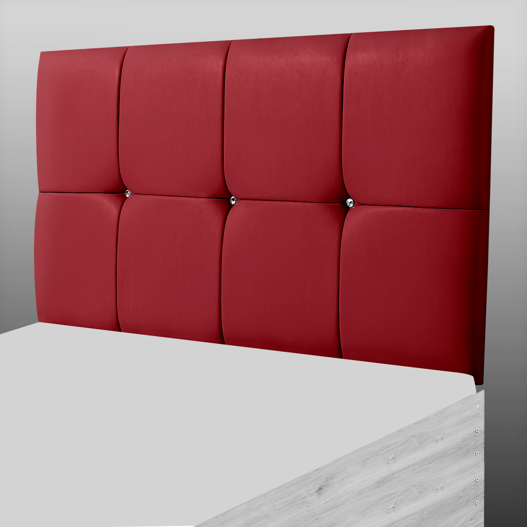CUBE HEADBOARD IN RED