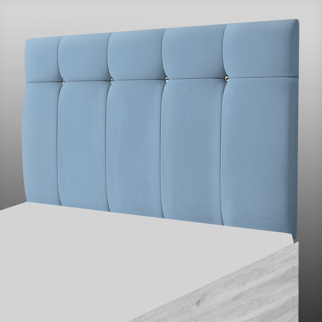 BORWICK HEADBOARD IN TEAL PLUSH
