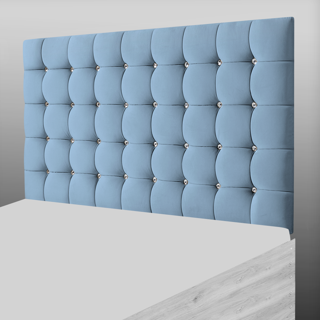SUPER CUBE HEADBOARD IN TEAL PLUSH
