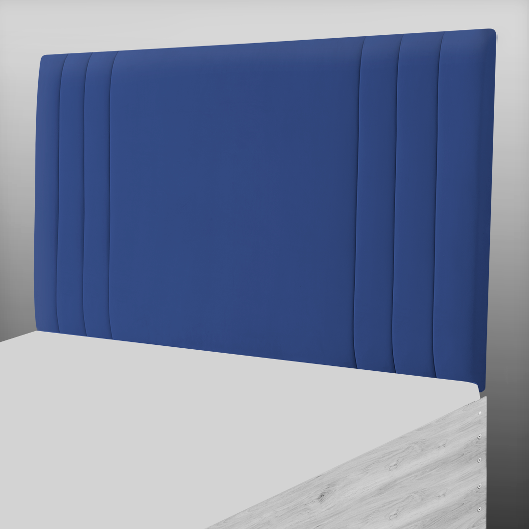PANAMA HEADBOARD IN DARK BLUE PLUSH