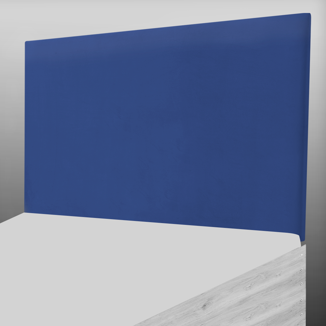 PLAIN HEADBOARD IN DARK BLUE PLUSH