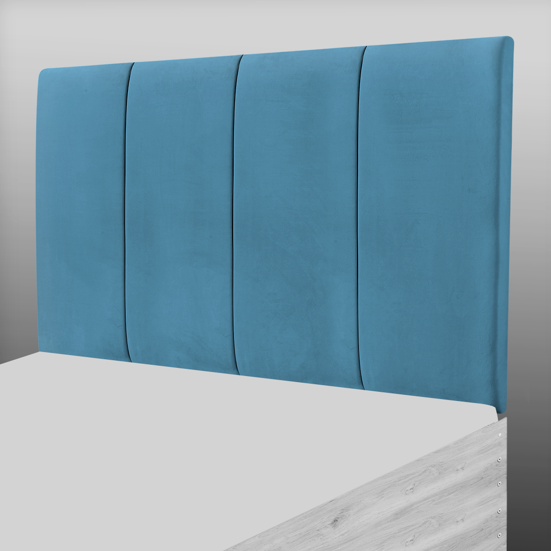 4 PANEL HEADBOARD IN TEAL