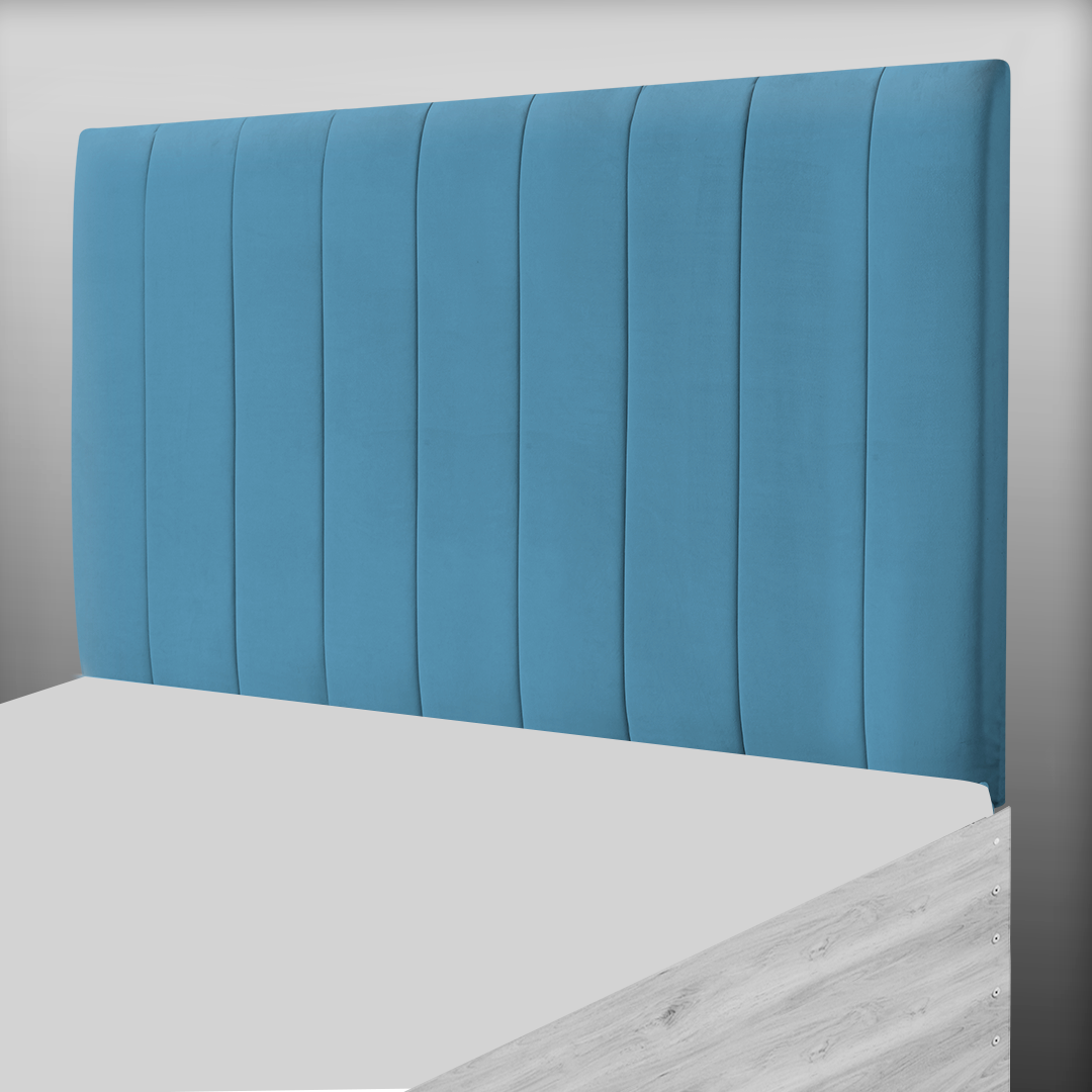 9 PANEL HEADBOARD IN TEAL