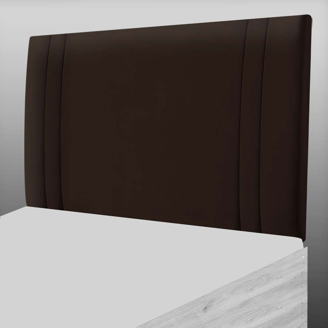 GENEVA HEADBOARD IN BROWN PLUSH
