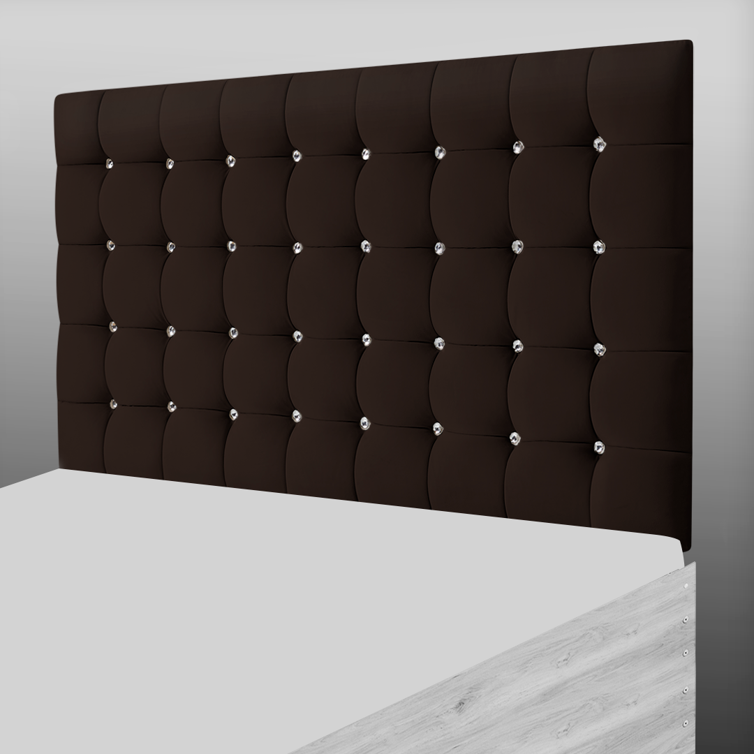 SUPER CUBE HEADBOARD IN BROWN PLUSH