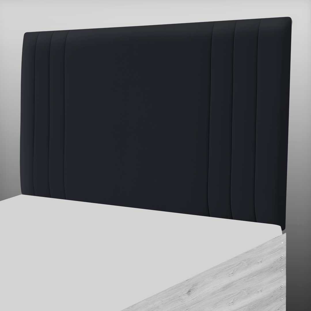 PANAMA HEADBOARD IN BLACK PLUSH