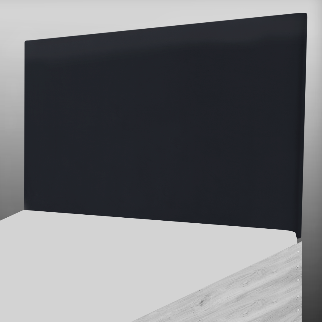 PLAIN HEADBOARD IN BLACK PLUSH