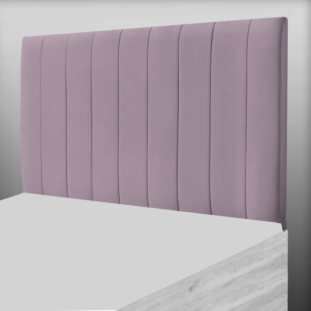 9 PANEL HEADBOARD IN PINK PLUSH